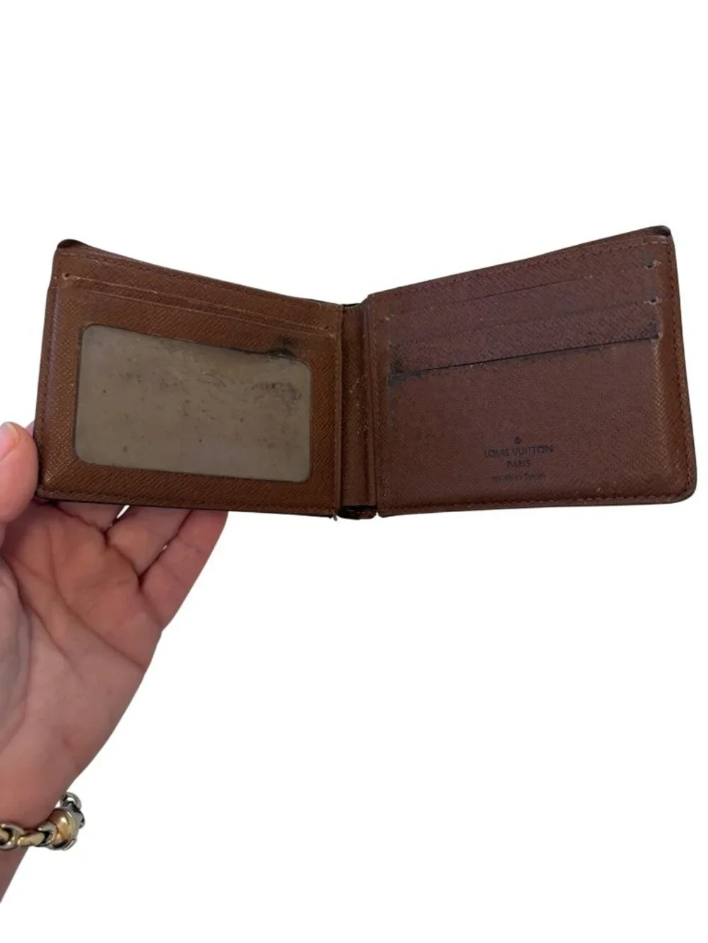 Louis Vuitton Vintage Monogram Bifold Walled ID Window Authentic PROJECT PIECE